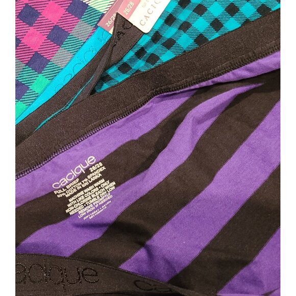 New! Lot of 9 Plus Size 26/28 Lane Bryant Cacique Full Brief Cotton Spandx Panty - Picture 4 of 14